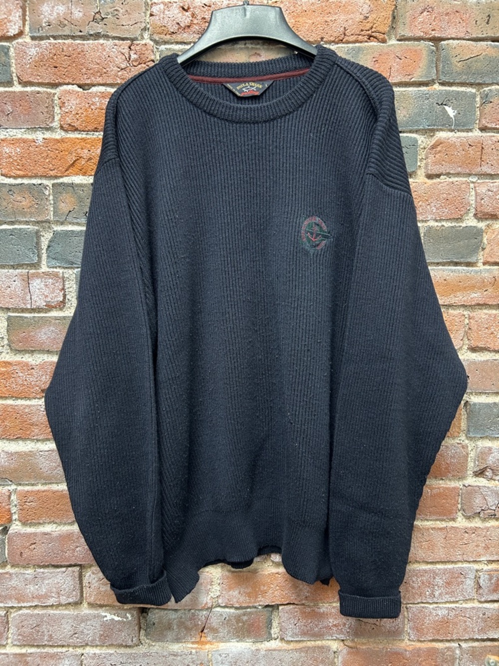 Vintage Paul & Shark Yacht Club Wool Blend Rib Knit Crewneck Sweater Large